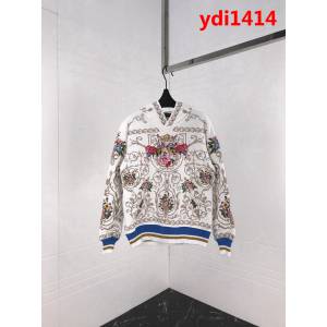 DＧ杜嘉班納 18ss走秀款 丘比特天使玫瑰 萬針刺繡衛衣 情侶款 ydi1414
