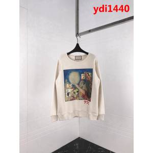 GUCCI古馳 18FW日本限定 二次元漫畫花仙子印花 圓領衛衣 情侶款 ydi1440