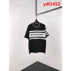 GVC紀梵希 19ss春夏新款 立體字母刺繡 絲光棉短袖 男女同款 ydi1452