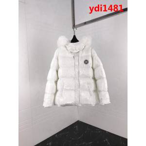 CHANEL香奈兒 18ss冬季新款 亮面色 最新橡膠章 白色棉服  ydi1481