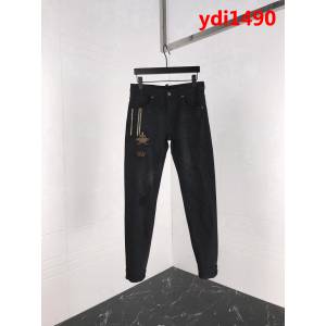 DＧ杜嘉班納 18ss秋冬新款 金絲線皇冠 水洗破洞 男款牛仔褲 ydi1490