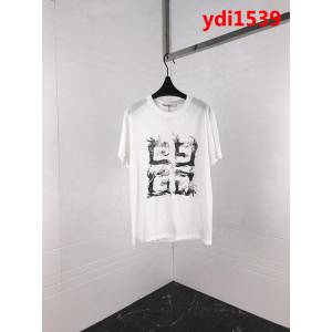 GVC紀梵希 19早春新款 火焰圖案 雙股絲光棉 男款短袖 ydi1539