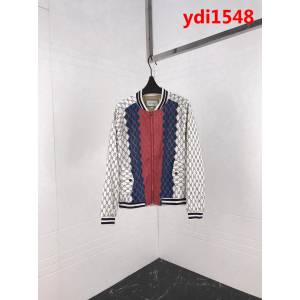 GUCCI古馳 18新款棒球領 全身雙G拼色logo 外套 男女同款 ydi1548
