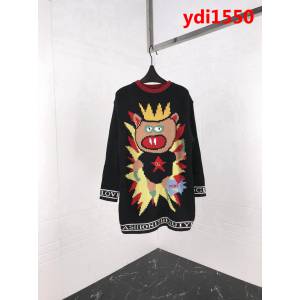 DＧ杜嘉班納 正義小豬字母 羊毛混紡 女款毛衣裙 ydi1550