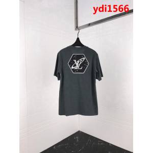 LV路易威登 銀河星空限量款 19SS早春新款 3D植絨印花LOGO短袖 情侶款 ydi1566