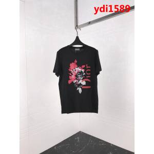 DIOR迪奧 19早春新款 Dior玫瑰印花 雙股絲光 男款短袖 ydi1589