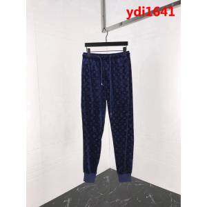 LV路易威登 18ss新款 經典暗紋老花logo提花圖案 男款絲絨套裝 ydi1641