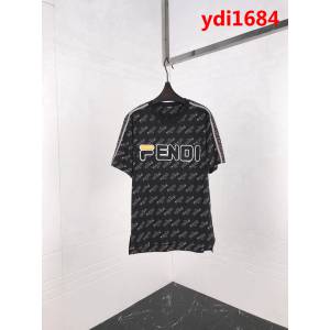 FENDI芬迪 19早春“mania”系列織帶 絲光棉短袖 男女同款 ydi1684