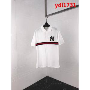 GUCCI古馳 19早春新款 官網同步 NY系列  絲光珠地棉Polo衫 男女同款 ydi1731