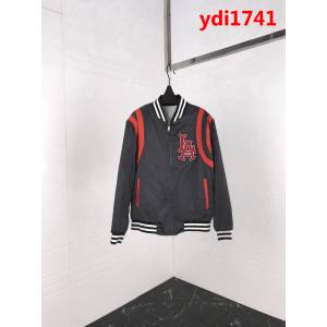 GUCCI古馳 18秋冬最新款 字母logo刺繡 LA飛行員絲綢加棉夾克外套 男女同款 ydi1741
