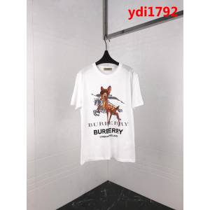 BURBERRY巴寶莉 19ss早春新款 騎士戰馬小鹿印花 純棉白色短袖 男女同款 ydi1792