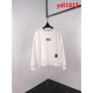 Y-3山本耀司 18ss秋冬新款 前後logo壓膠印花 簡約百搭款 純棉加絨衛衣 男女同款 ydi1815