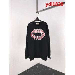 GUCCI古馳 18ss最新款 官網同步 幾何字母圖形印花 毛圈面料衛衣 情侶款 ydi1820