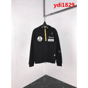 MONCLER蒙口 X Fragment 18SS蒙口藤原浩 閃電限定 Backstag螺紋棉男款衛衣 ydi1829