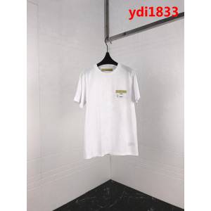 DIOR迪奧 19ss早春新款 限定款 金粉logo系列 純棉白色短袖 男女同款 ydi1833