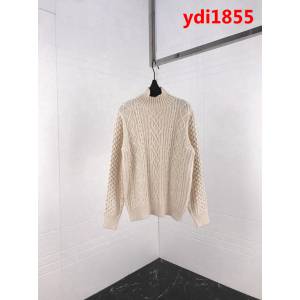 BURBERRY巴寶莉 2018秋冬最新 立體絞花 復古風 男款高領白色毛衣 ydi1855