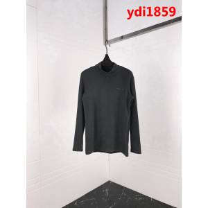 PRADA普拉達 經典款 半高領 澳絨 秋冬百搭 深灰色 男款打底衫 ydi1859
