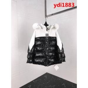 CHANEL香奈兒 新款 中古系列 亮色毛領 黑白撞色棉服 寬鬆版 男女同款 ydi1883