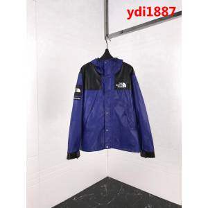 SUPREME X TNF 重工聯名皮質 紫色 抓絨衝鋒衣 情侶款 ydi1887