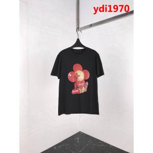 LV路易威登 Lv X SuP聯名款 19早春新款 太陽花趣味公仔印花 絲光棉短袖 情侶款 ydi1970