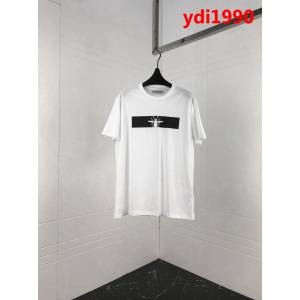 DIOR迪奧 19ss早春新款短袖 數碼直噴小蜜蜂圖案 採用絲光棉面料 ydi1990