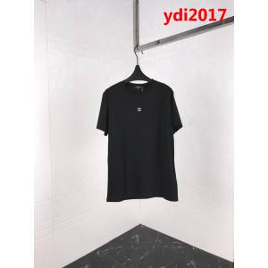 Chanel香奈兒 19ss早春新款短袖 胸口小logo 簡約百搭款 定制原版純棉面料 高版本三標齊 情侶款 ydi2017