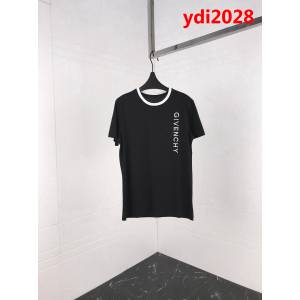 Gvc紀梵希 19ss早春新款短袖 簡單小字母刺繡logo 定制原版絲光面料 高版本男女同款 ydi2028