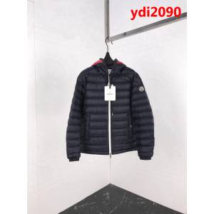 MONCLER蒙口 LONGUE SAISON系列 帽領紅白藍撞色 CEZE藏藍色 新季連帽羽絨服 ydi2090