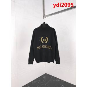 BALENCIAGA巴黎世家 18冬季新款 金色麥穗刺繡高領毛衣 原版OS寬鬆版型 羊毛混紡面料 高版本男女同款 ydi2095
