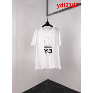 Y-3山本耀司 19ss早春新款 刺繡簽名印花短袖 定制純棉面料 高版本男女同款 ydi2107