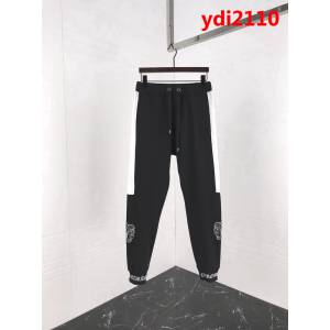 Chrome hearts 克羅心 19FW早春新款 側邊黑白撞色 男款衛褲 ydi2110