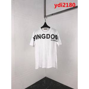 BURBERRY巴寶莉 19ss限量版 kingdom系列 歐洲專櫃同款 白色絲光棉 男款短袖 ydi2180