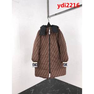 FENDI芬迪 18專櫃同步秋冬新款 全方位FF圖案 長款羽絨棉服 情侶款 ydi2216