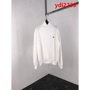 CHANEL香奈兒 vintage中古經典款 小logo高領羊毛衫 黑白經典款打底 超百搭 絲光羊毛面料 情侶款 ydi2239