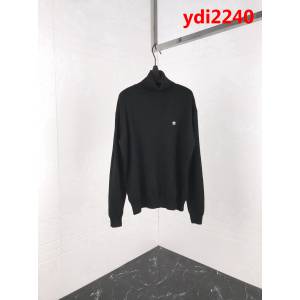CHANEL香奈兒 vintage中古經典款 小logo高領羊毛衫 黑白經典款打底 超百搭 絲光羊毛面料 情侶款 ydi2240