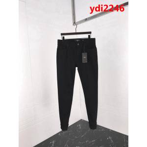 FENDI芬迪 18ss秋冬新款 背後口袋圖案刺繡款 代工廠訂單 男款牛仔褲 ydi2246