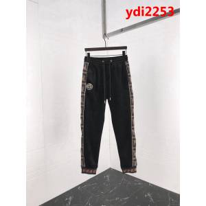 FENDI芬迪 18秋冬最新款 加厚加絨 男款絲絨套裝  ydi2253