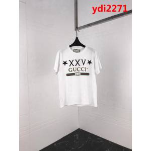 Gucci古奇 19ss新款短袖 xxv系列logo 採用絲光面料 三標齊全男女同款 ydi2271