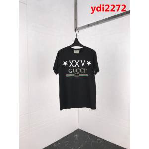 Gucci古奇 19ss新款短袖 xxv系列logo 採用絲光面料 三標齊全男女同款 ydi2272