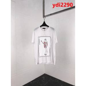 FENDI芬迪 19ss新款短袖 撲克牌老佛爺印花主題 黑色兩色 男女同款 ydi2290