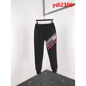 FENDI芬迪 19ss新款長褲 斜杠系列logo 數碼直噴壓膠LOGO工藝 高版本男女同款 ydi2306