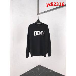 FENDI芬迪 18ss秋冬新款毛衣 簡約字母提花logo 採用羊毛混紡面料 高版本男女同款 ydi2316