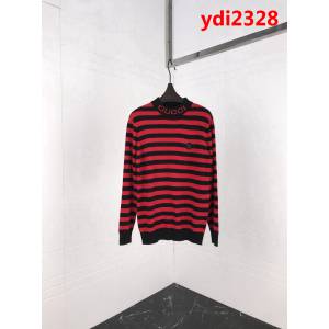 Gucci古奇 18ss秋冬新款 撞色條紋貂絨衫 胸口小蜜蜂貼章logo 手感柔軟 舒適保暖 ydi2328