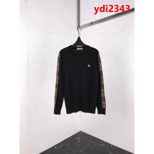 Burberry巴寶莉 18ss秋冬新款貂絨羊毛衫 騎士刺繡小logo 袖子經典格紋 100%羊毛面料 高版本 ydi2343