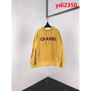 Chanel小香 18秋冬新款 拼色字母刺繡連帽衫 高密度刺繡工藝 內裏加絨 上身超保暖 ydi2350
