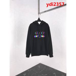 Gucci古奇 19早春新款 米色衛衣 logo漸變彩色系列 純棉絨面料 高版本情侶款 ydi2357