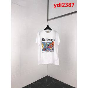 BURBERRY巴寶莉 19ss早春新款 彩色微標騎士戰馬 白色短袖 定制面料 高版本男女同款 ydi2387