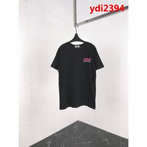 CHANEL香奈兒 19ss CoCo game center 限定款 前後發泡顆粒3D粉LOGO 定制棉黑色短袖 高版本男女同款 ydi2394