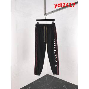 AMIRI 19早春 側邊閃粉珠片織帶 紅色運動褲 定制原版織帶 閃粉珠片印花 男女同款 ydi2417