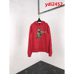 LV路易威登 19ss秋冬 新年款 中國紅財神 帽子刺繡字母衛衣 男女同款 ydi2452